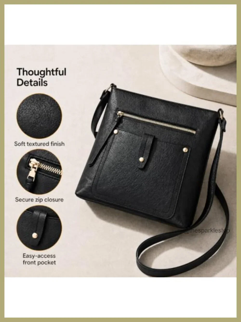 Women's Crossbody Bag Faux Leather Messenger Travel Vintage Shoulder Bag